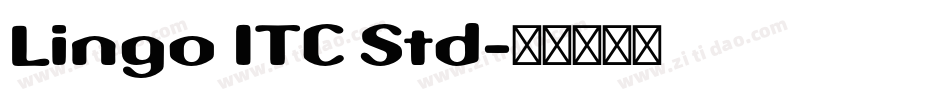 Lingo ITC Std字体转换